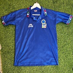 Mens Offical Italian Team Jersey Vintage 80s Or 90s